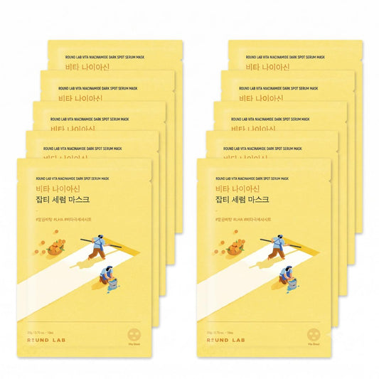 ROUND LAB Vita Niacin Blemish Serum Mask 10 Sheets